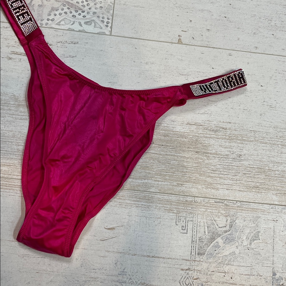 Victorias Secret Hot Pink Very Sexy Brazilian Panties Size Large - Picture 3 of 8